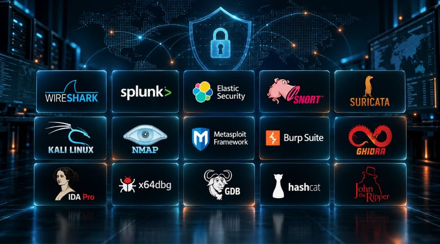 Principales herramientas de ciberseguridad para Blue Team, pentesting, reversing y auditoría de contraseñas